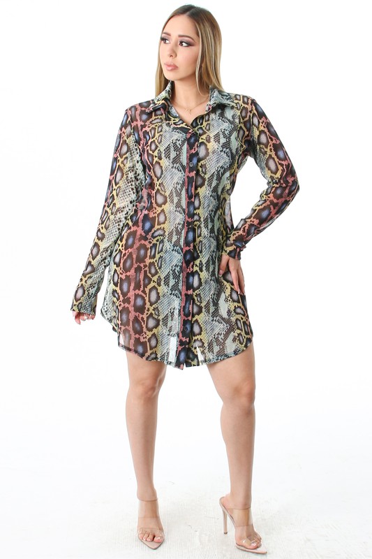 LADIES SHIRT DRESS